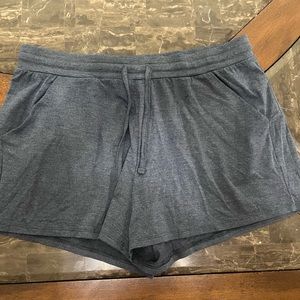Light navy blue athletic shorts